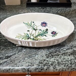 Villeroy &Boch Botanica Collection, 16“, white, Oval Baker /Casserole, florals